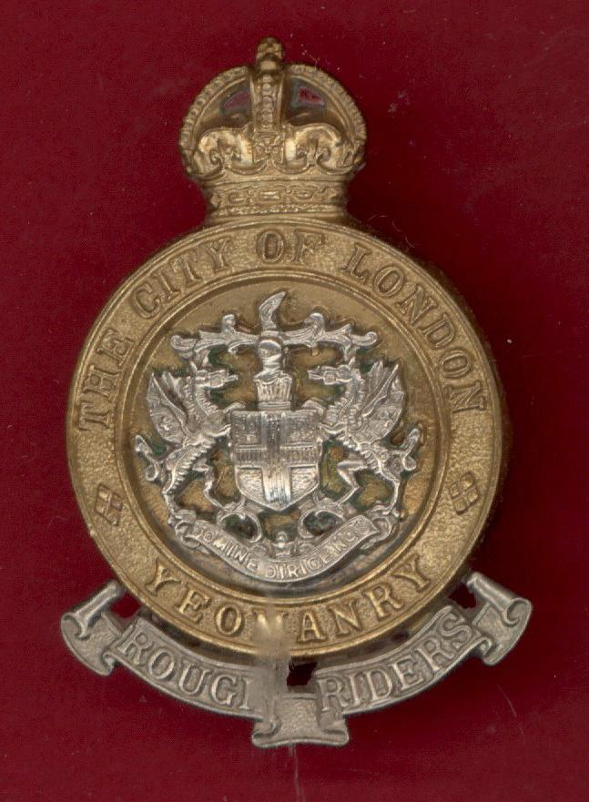 Rough Riders City of London Yeomanry  cap badge