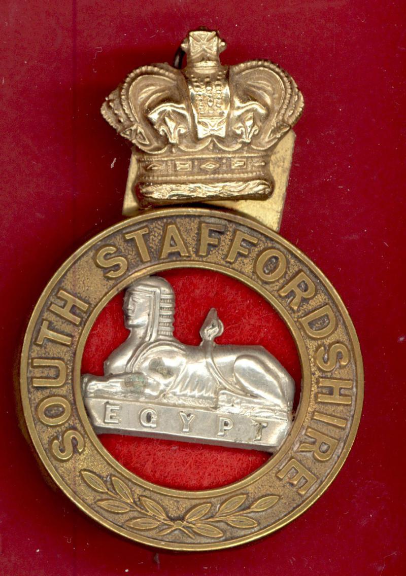 The South Staffordshire Regiment Victorian glengarry badge