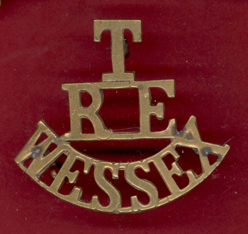 T / RE / WESSEX WW1 shoulder title