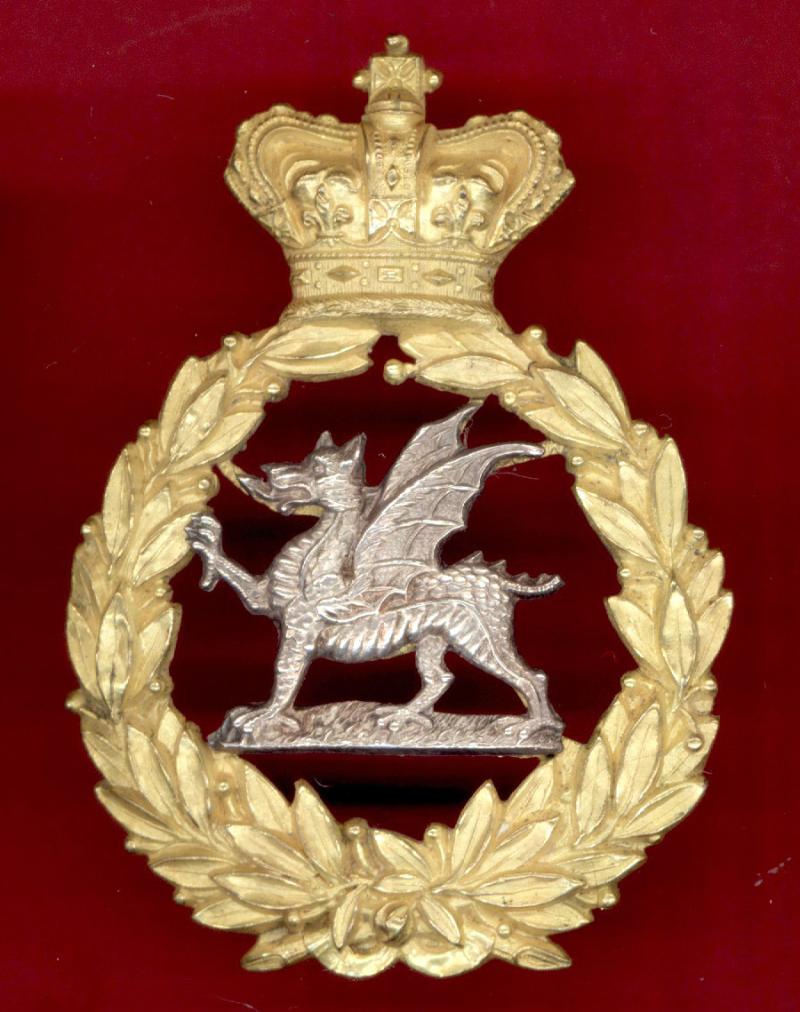South Wales Borderers  Victorian SNCO's Forage Cap Badge.