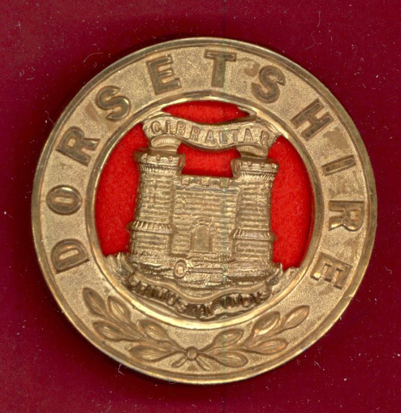 The Dorsetshire Regiment Victorian OR's helmet plate centre.