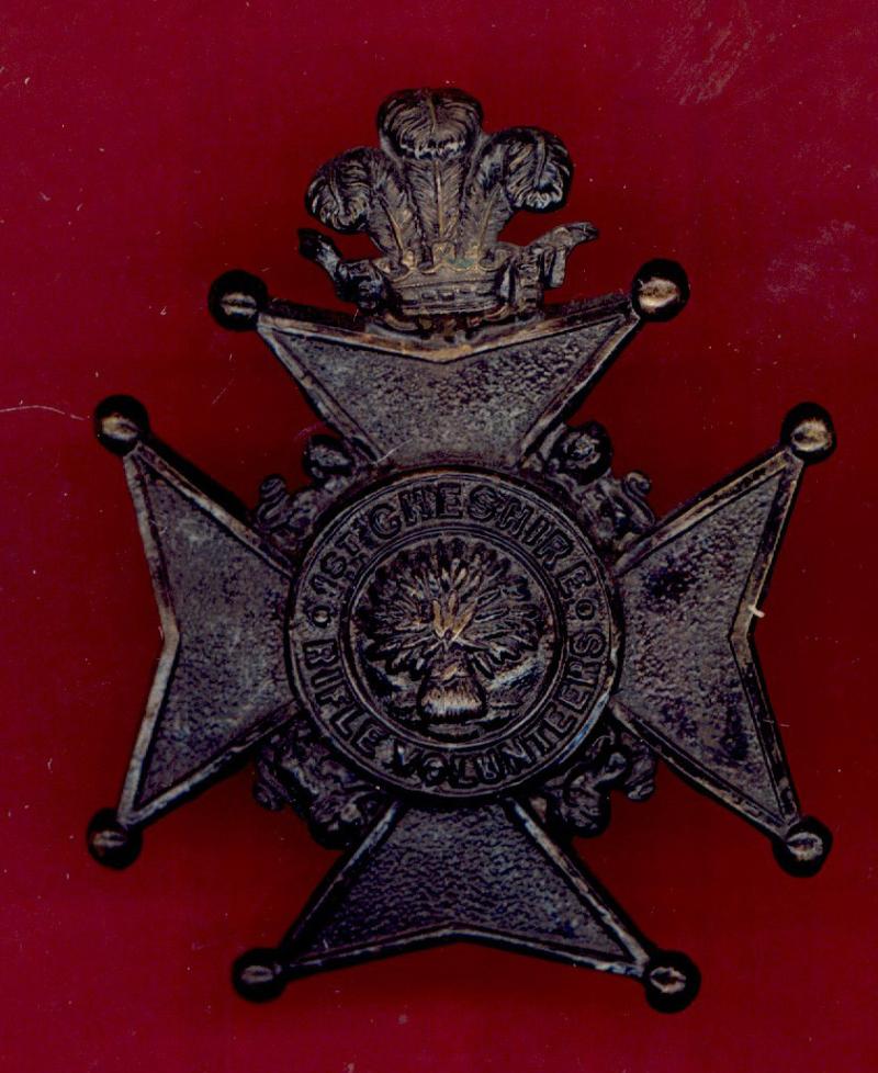 1st Cheshire Rifle Volunteers Victorian glengarry badge