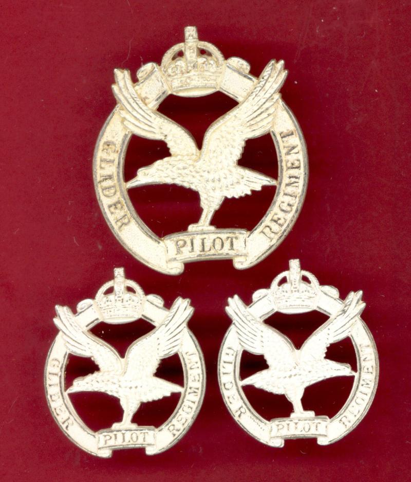 Glider Pilot Regiment WW2 Officer's cap & collar badges