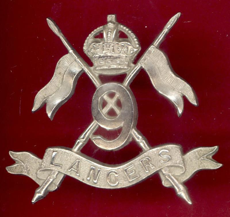 9th Queen's Royal Lancers NCO's cap badge