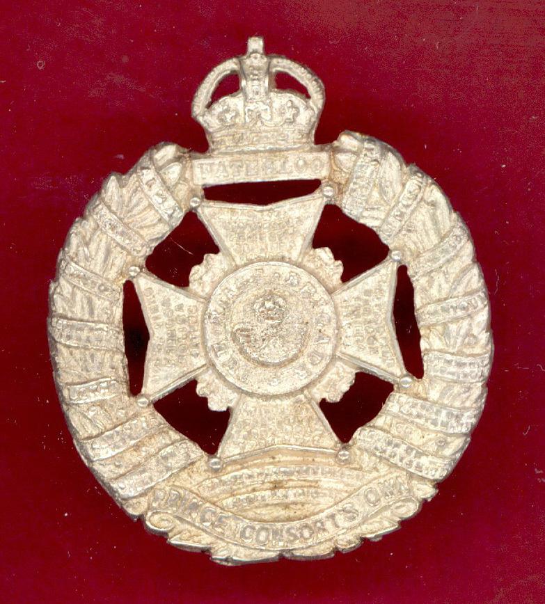Rifle Brigade Officers WW2 silver cap badge.