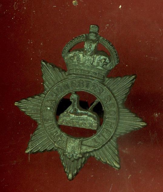Manchester Regiment Officer's OSD field service cap badge