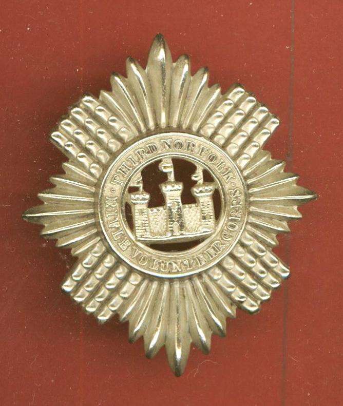 3rd Norfolk Rifle Volunteer Corps Victorian glengarry badge