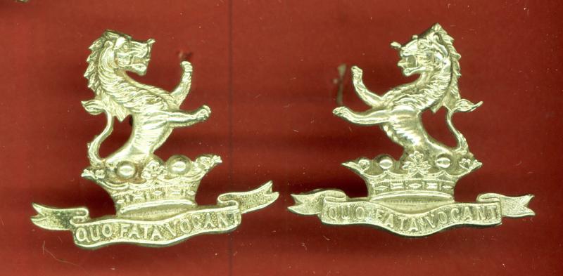 7th Princess Royal Dragoon Guards Victorian OR's collar badges