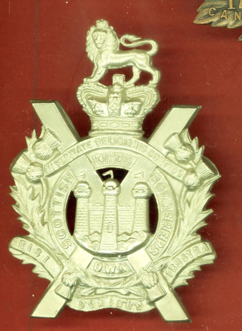King's Own Scottish Borderers Victorian helmet plate centre