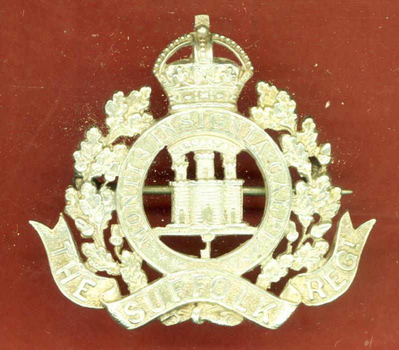 The Suffolk Regiment WW1 Officer's cap badge