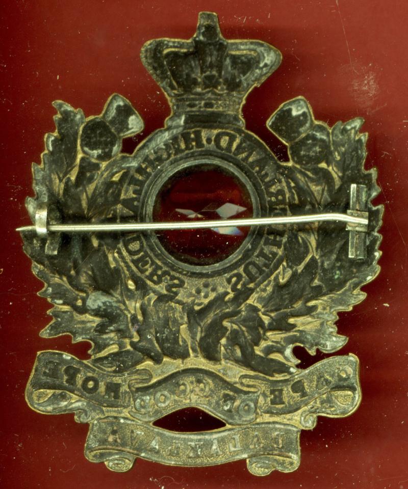 Scottish 93rd Sutherland Highlanders Regiment of Foot Victorian Veteran's ? glengarry badge