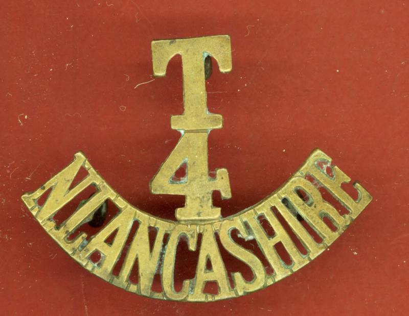 T / 4 / N.LANCASHIRE WW1 shoulder title
