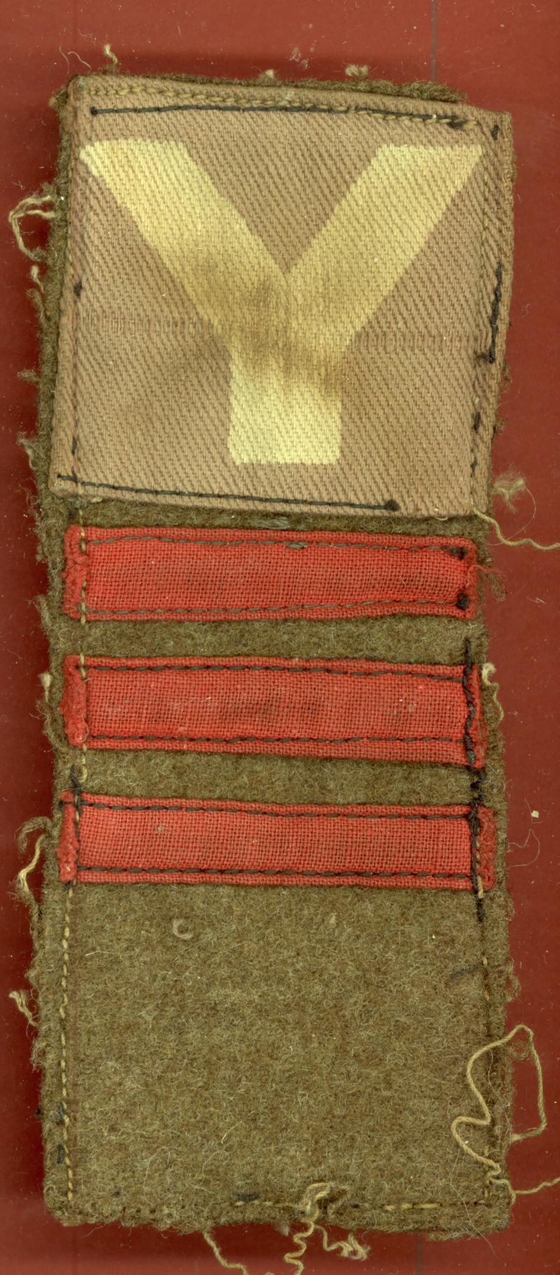 5th Infantry Division/17th Brigade WW2 Printed Combination Formation Sign