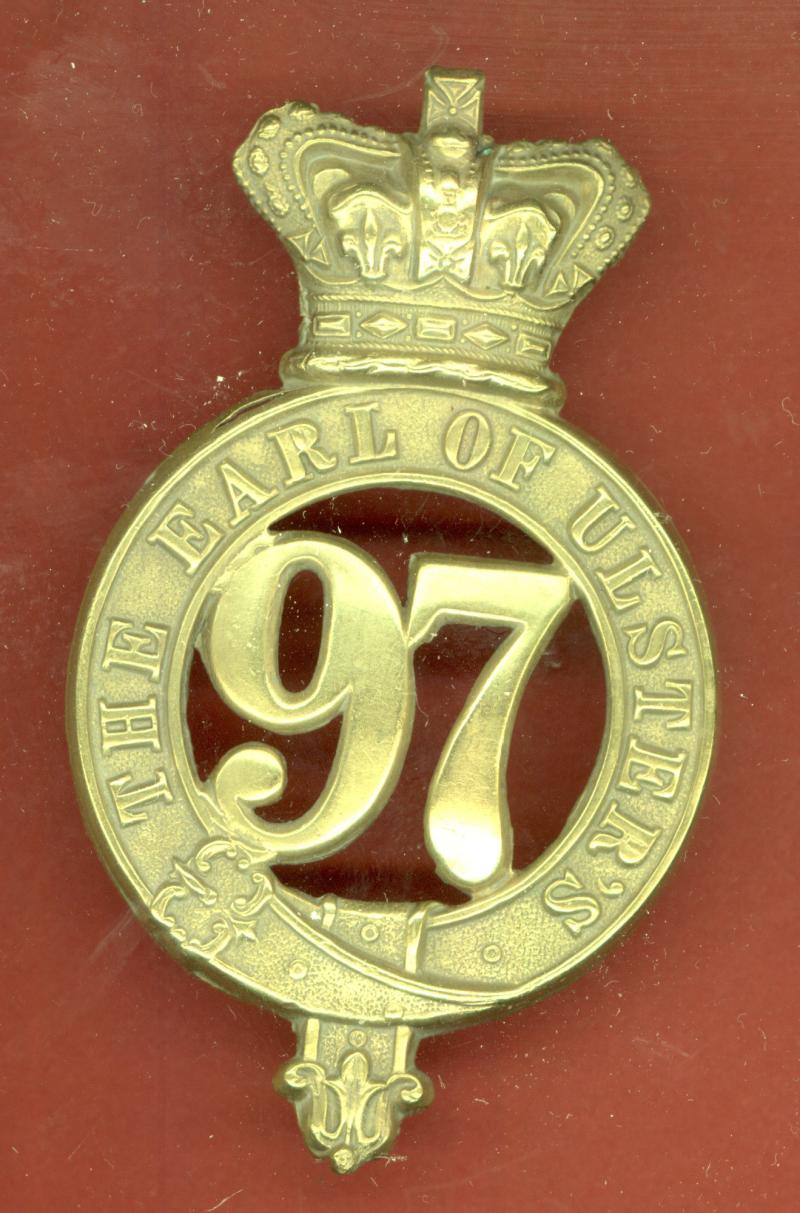 97th Earl of Ulster Regiment of Foot Victorian OR's glengarry badge