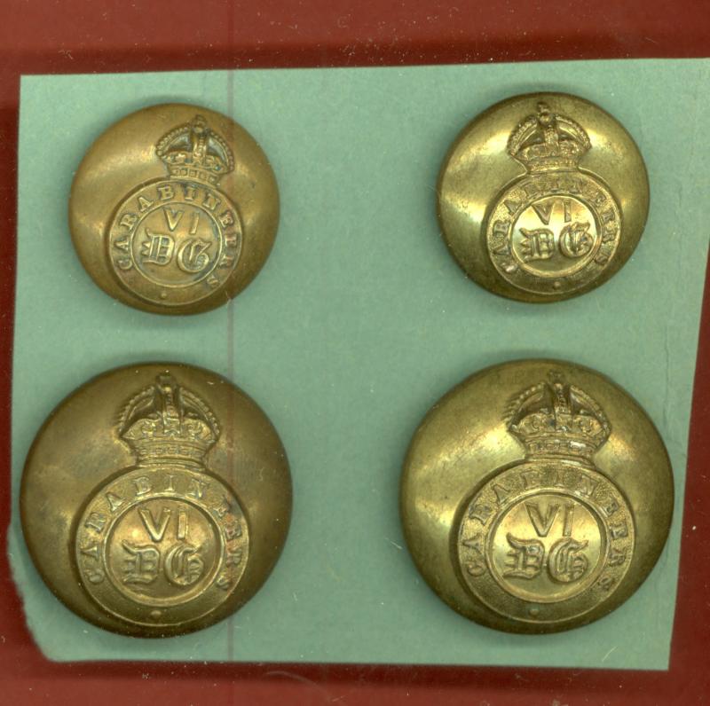 6th Dragoon Guards , Carabiniers Officer's buttons