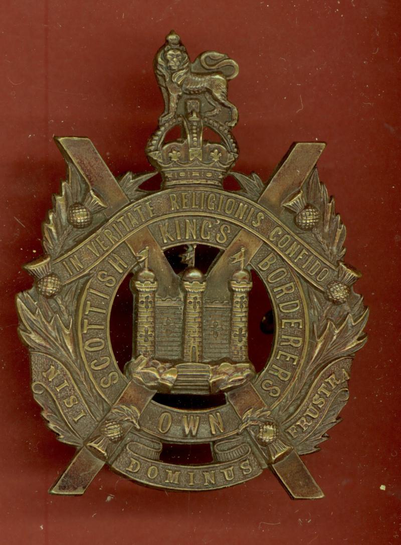 Scottish King's Own Scottish Borderers Officer's OSD glengarry badge