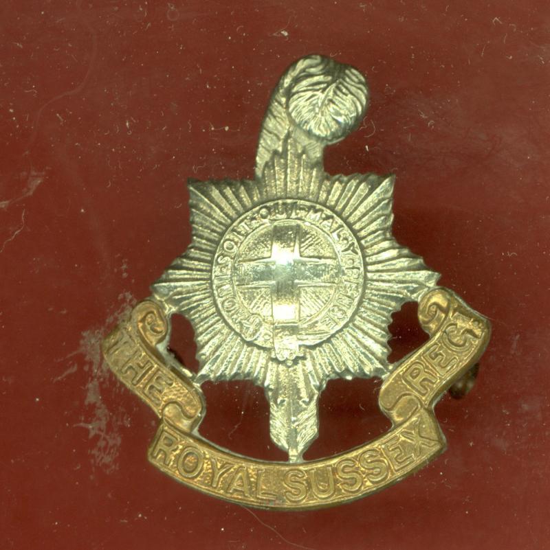 Royal Sussex Regiment Victorian OR's cap badge