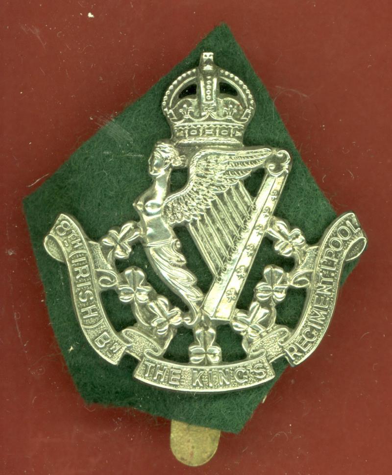 8th (Irish) Bn. King's Liverpool Regt. OR's cap badge
