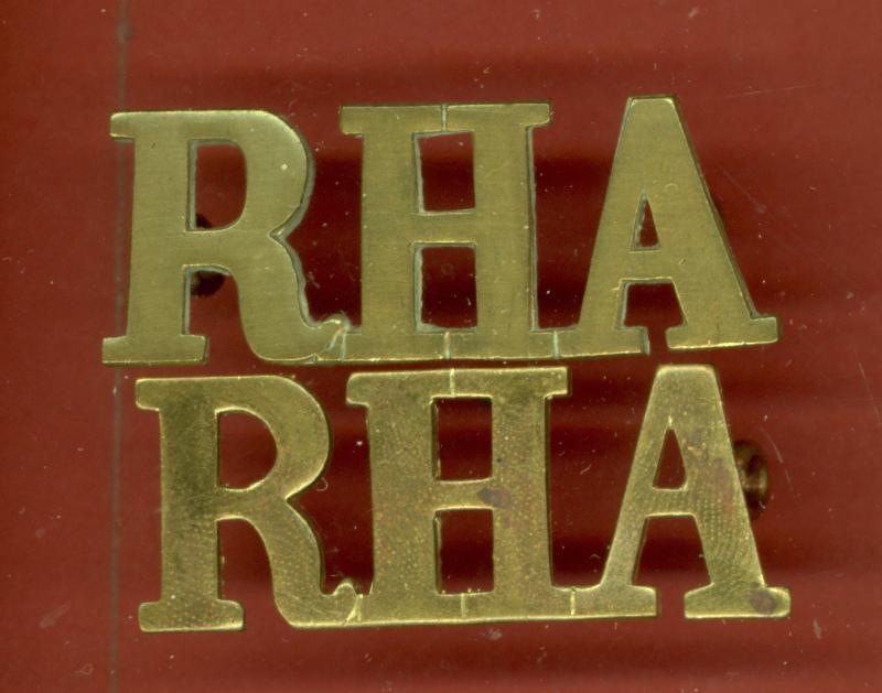 R H A Royal Horse Artillery shoulder titles