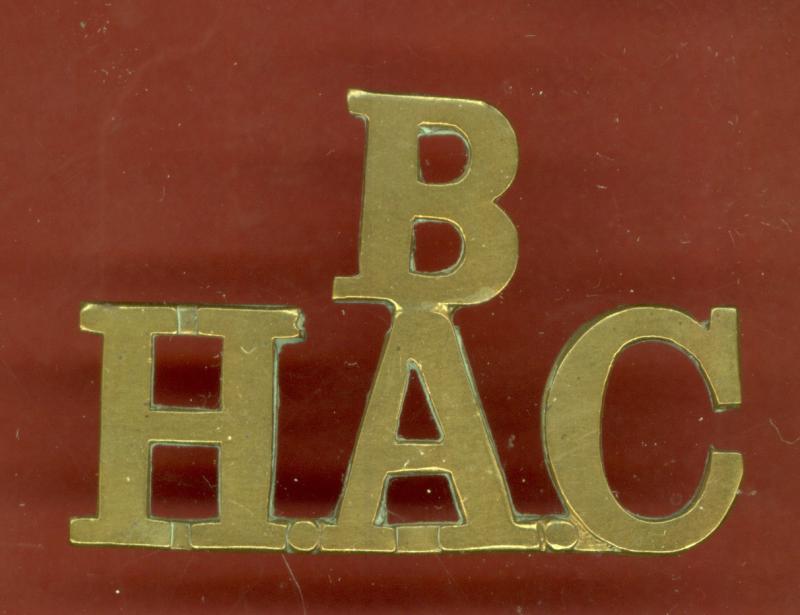 B / H.A.C. Honourable Artillery Company shoulder title