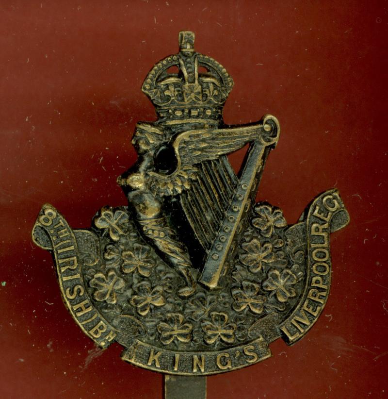 8th (Irish) Bn. King's Liverpool Regt. OR's cap badge