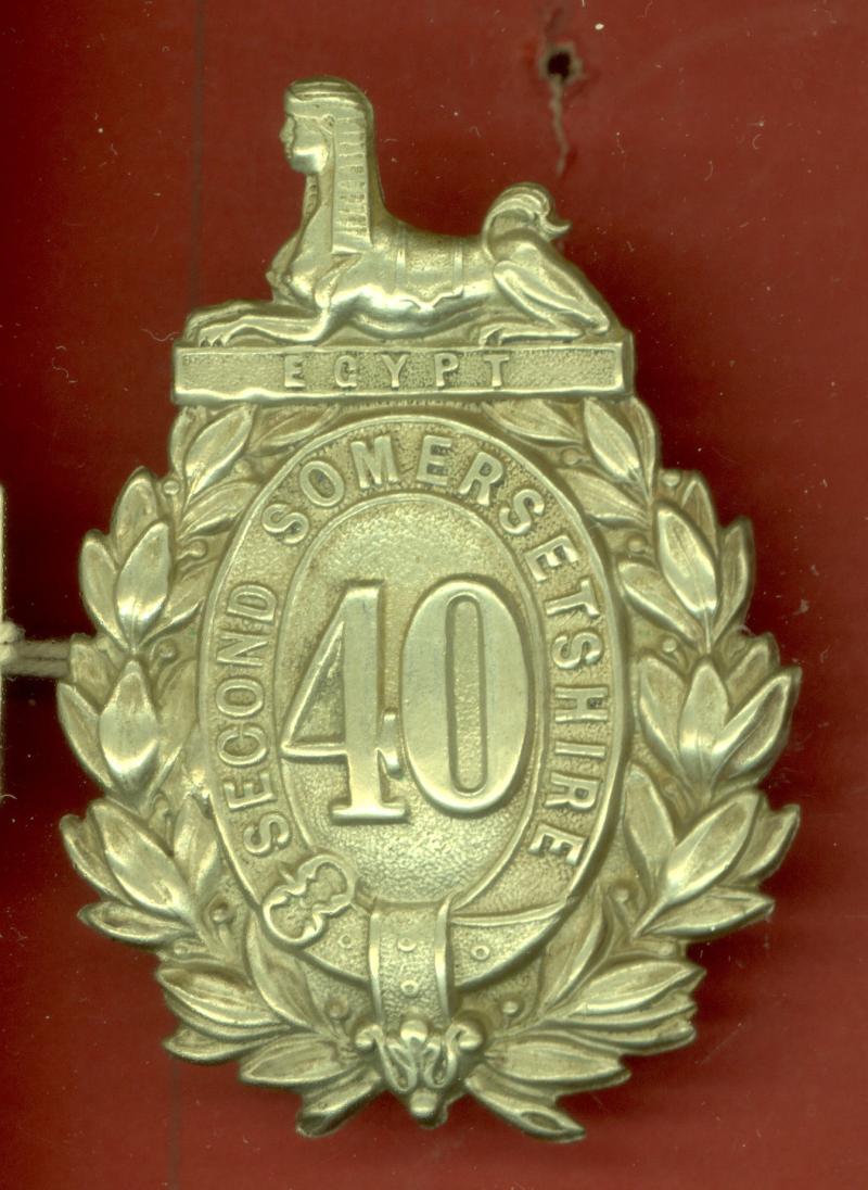 40th Regiment of Foot, Second Somerset Victorian NCO's glengarry badge