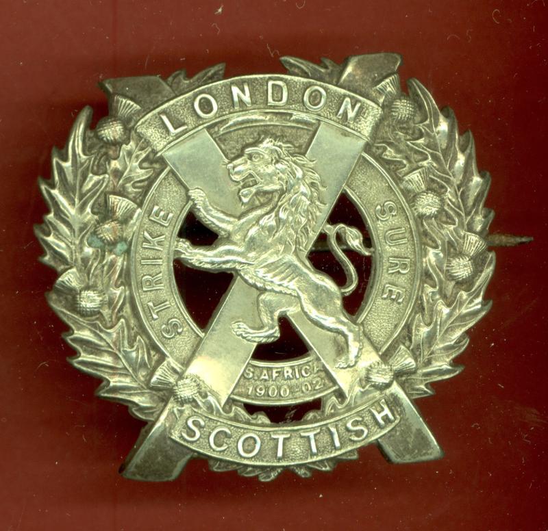 The London Scottish OR's glengarry badge