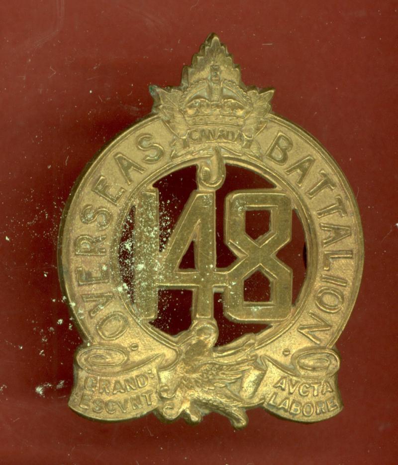 Canadian 148th Montreal Bn. WW1 CEF cap badge