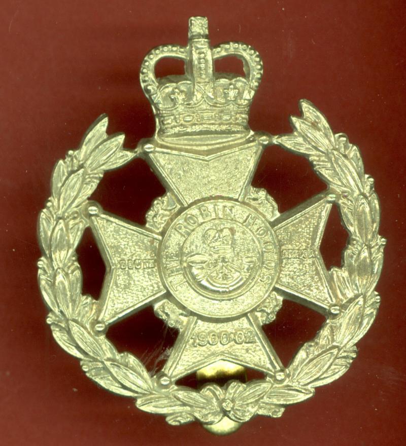 The Robin Hood Rifles EIIR OR's cap badge