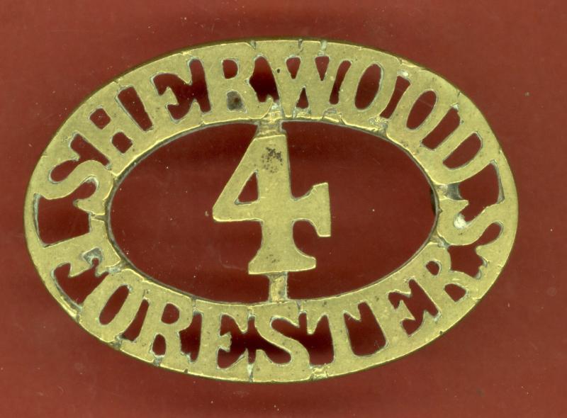 SHERWOOD / 4 / FORESTERS Victorian shoulder title