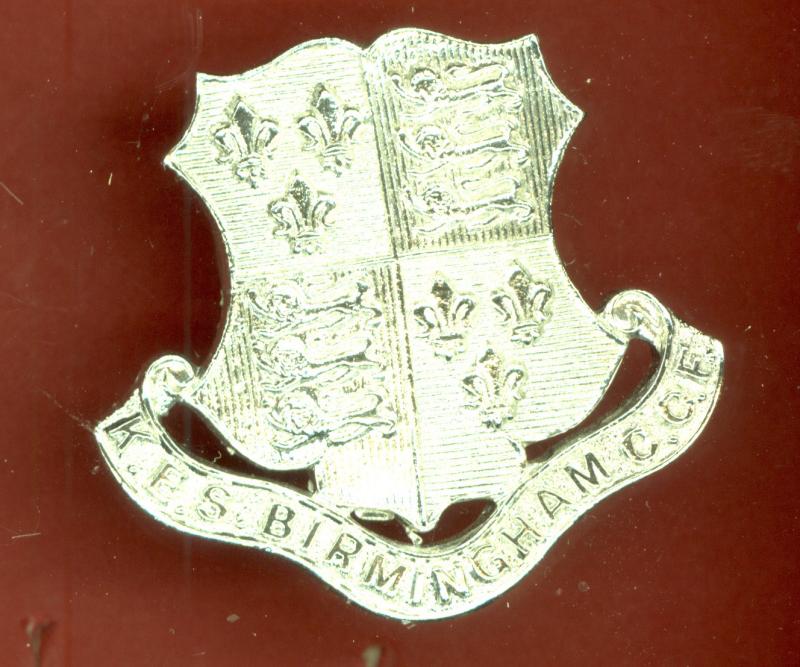 King Edward's School , Birmingham C.C.F. staybright cap badge