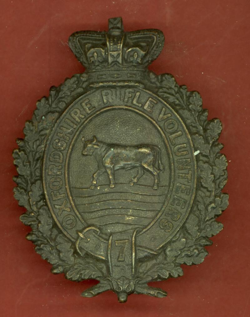 Oxfordshire Rifle Volunteers Victorian glengarry badge