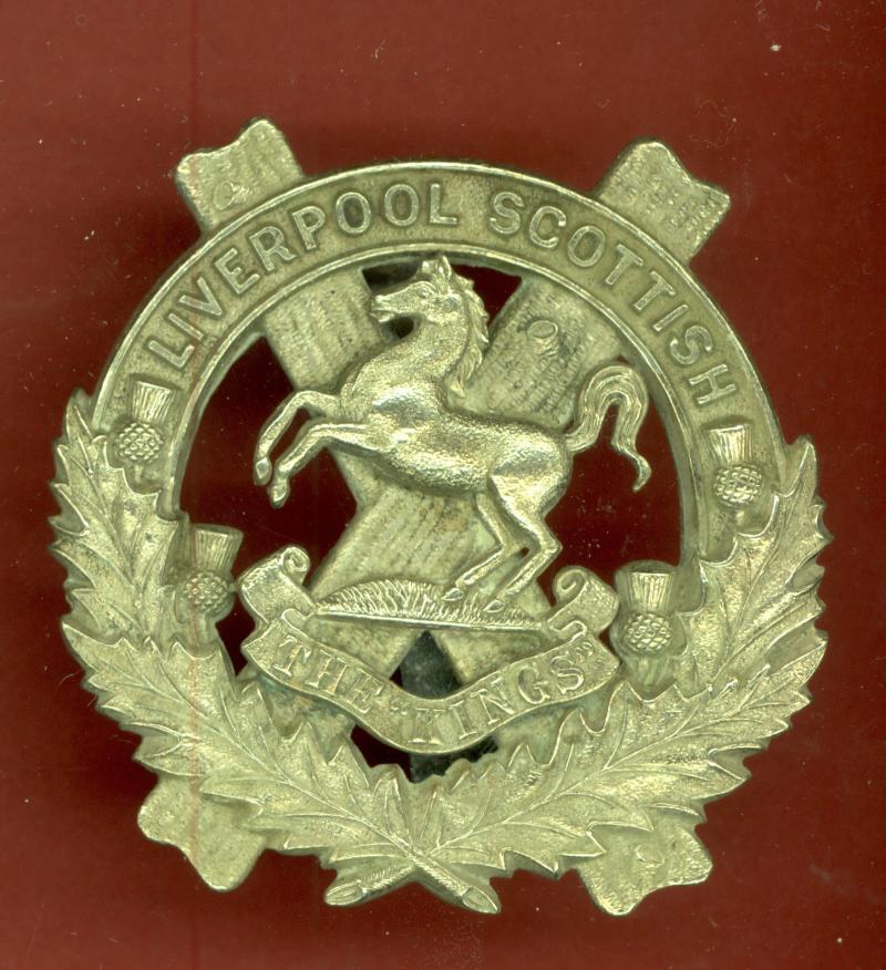 10th (Scottish) Bn. King's Liverpool Regt. WW1 glengarry badge