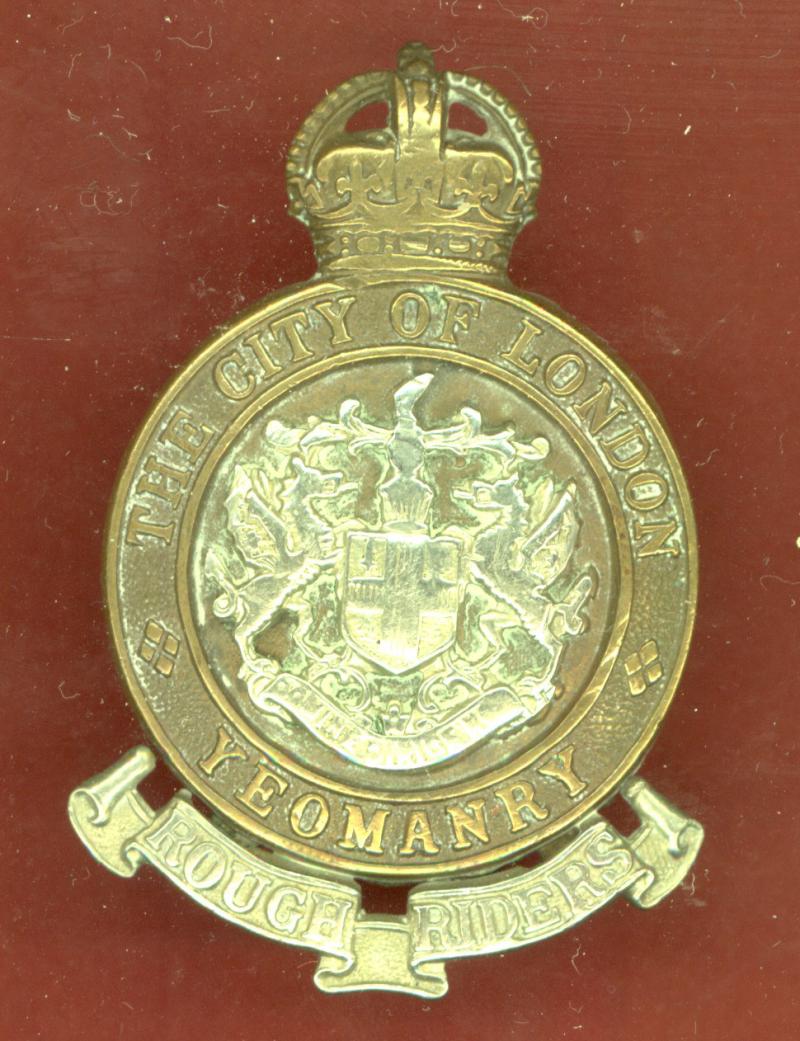 Rough Riders City of London Yeomanry OR's cap badge