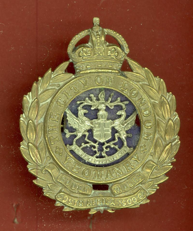 City of London Yeomanry, Rough Riders cap badge