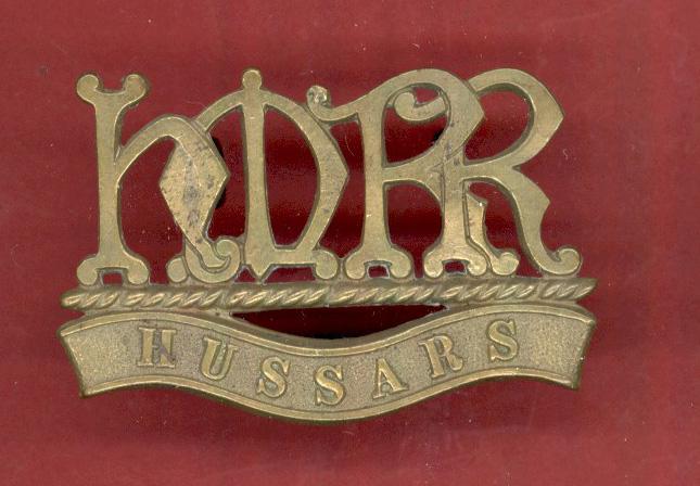 Boer War H.M.R.R. / HUSSARS collars / shoulder title