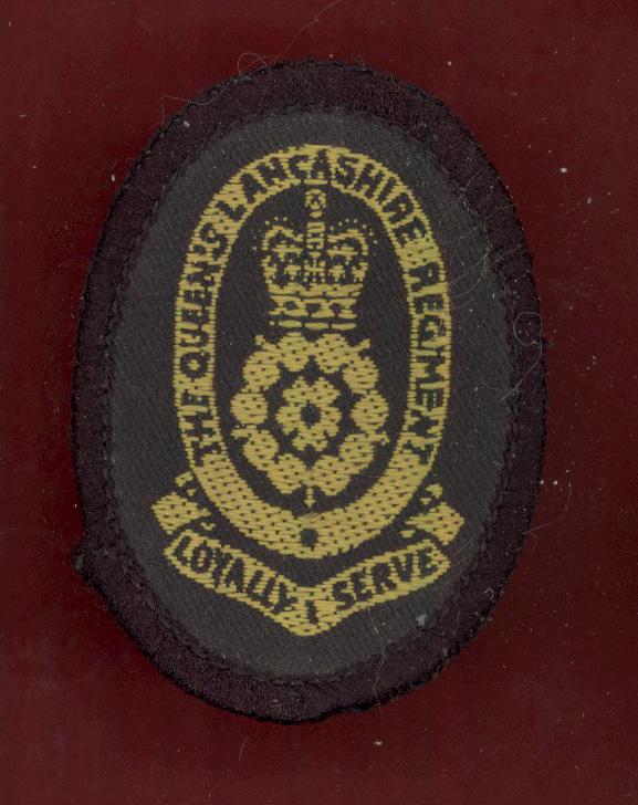 The Queen's Lancashire Regiment OR's cloth beret badge