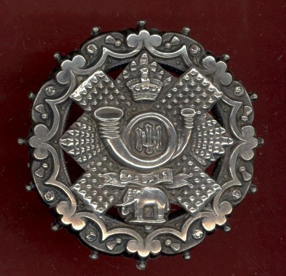Scottish Highland light Infantry Victorian H/M silver sweetheart brooch