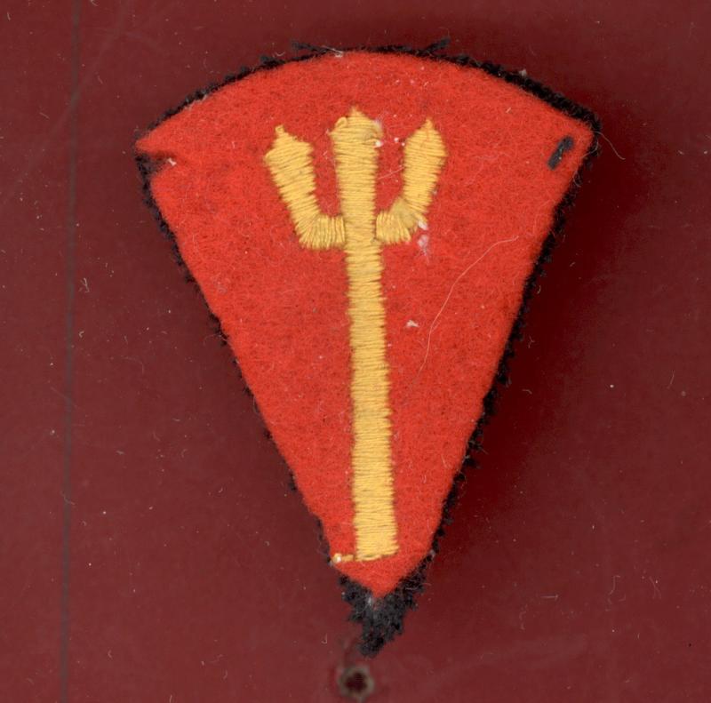 116th Royal Marine Infantry Brigade WW2 cloth fotmation sign