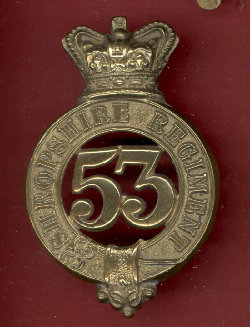 53rd Shropshire Regiment of Foot Victorian glengarry badge
