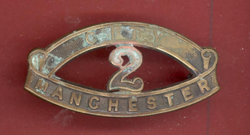 CITY / 2 / MANCHESTER Manchester Pals Bns. WW1 shoulder title