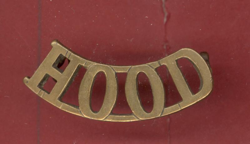 HOOD 7th Hood Bn. Royal Naval Division WW1 shoulder title