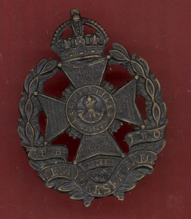 7th/8th Bn. P.W.O. West Yorkshire Regt (Leeds Rifles) OR's cap badge