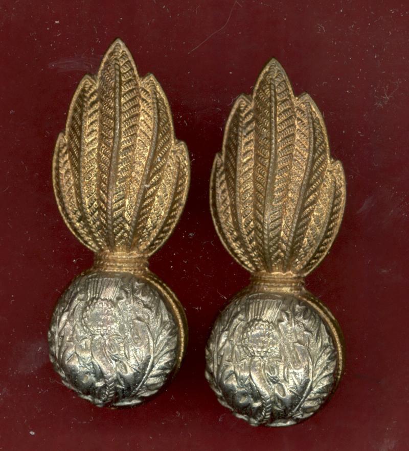 Scottish Royal Scots Fusiliers OR's collar badges