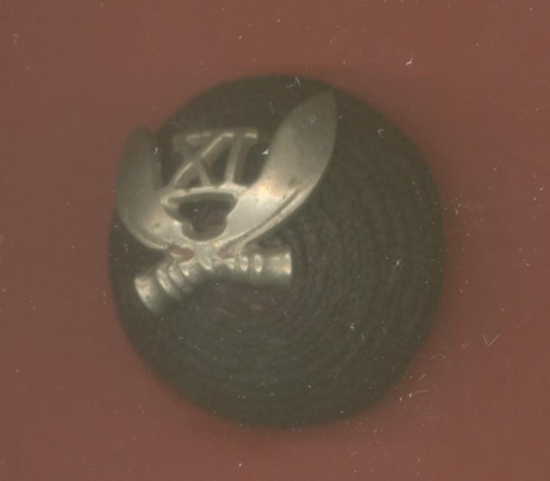 11th Gurkha Rifles Officer's corded boss badge