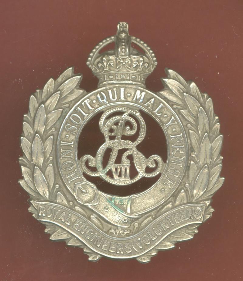 Royal Engineers Volunteers EDVII OR's cap badge