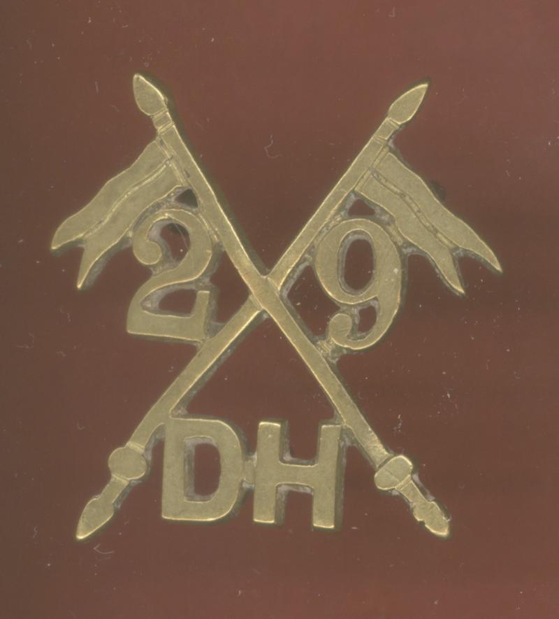 Indian Army 29th Lancers Deccan Horse WW1 cap badge