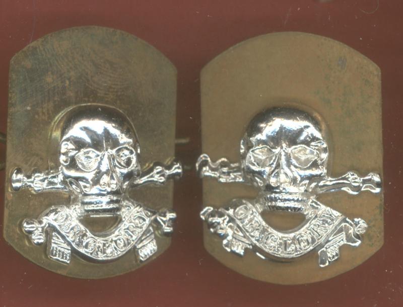 17th/21st Lancers OR's staybright collar badges