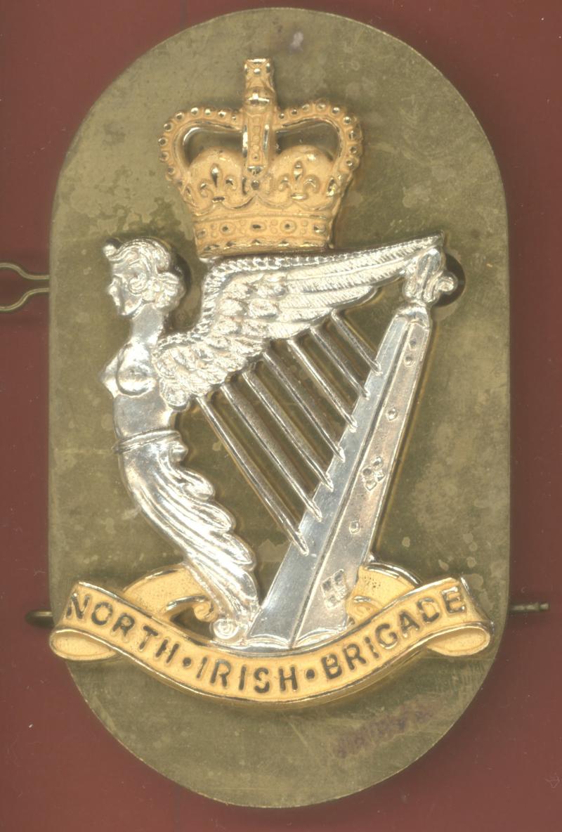 North Irish Brigade Pipe Major Caubeen badge