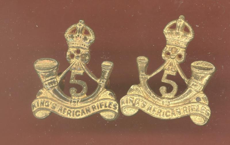 5th King's African Rifles collar badges